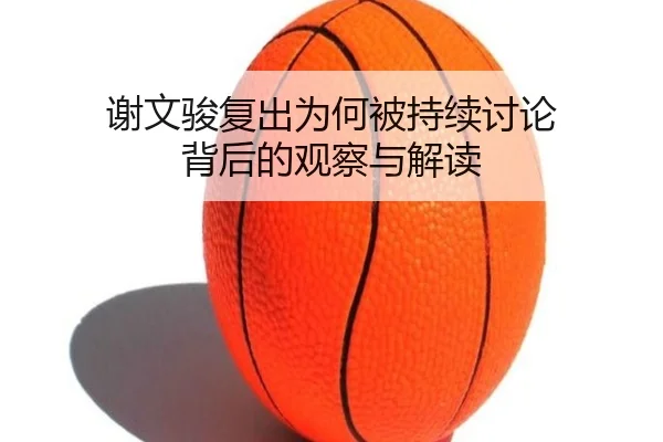 谢文骏复出为何被持续讨论 背后的观察与解读